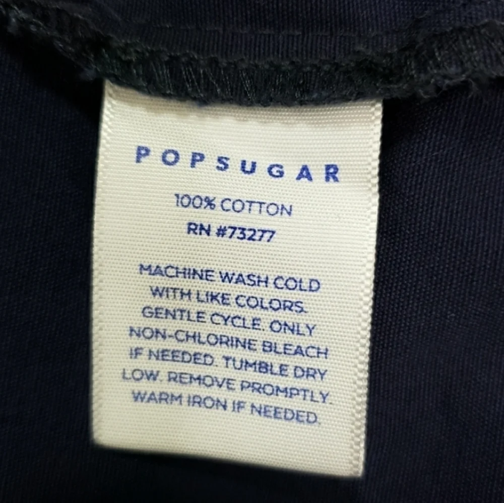 POPSUGAR Drop-Shoulder Anorak Jacket Navy blue drawstring waist - Picture 11 of 11